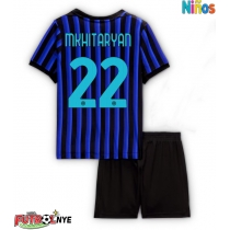 Camiseta Inter Milan Henrikh Mkhitaryan #22 Primera Equipación para niños 2025-26 manga corta (+ pantalones cortos)